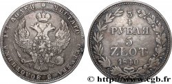 POLOGNE 3/4 Roubles - 5 Zlotych 1840 Varsovie