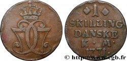 DANEMARK 1 Skilling Christian VII 1771 Copenhague