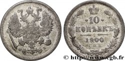 RUSSIE 10 Kopecks 1900 Saint-Petersbourg