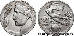 ITALIE 20 Centesimi allégorie de la Liberté 1921 Rome