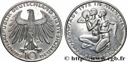 ALLEMAGNE 10 Mark XXe J.O. Munich : basket-ball et canoeing 1972 Munich