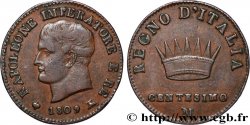 ITALIE - ROYAUME D&nbsp;ITALIE - NAPOLÉON Ier 1 Centesimo 1809 Milan