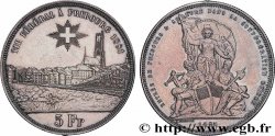 SUISSE 5 Francs, monnaie de Tir, Fribourg 1881 