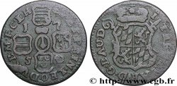 BELGIQUE - PRINCIPAUTÉ ÉPISCOPALE DE LIÈGE 1 Liard Évéché de Liège frappe au nom de Jean-Théodore de Bavière 1750 