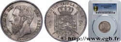 BELGIQUE - ROYAUME DE BELGIQUE - LÉOPOLD II 1 Franc légende française 1867 Bruxelles SPL64 PCGS