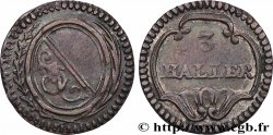 SUIZA - CANTÓN DE ZÚRICH 3 Haller (1 Rappen) n.d. (1827-1841) 