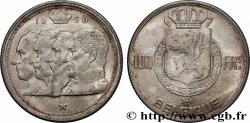 BELGIQUE 100 Francs portraits des quatre rois de Belgique, légende française 1950 Bruxelles