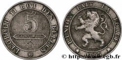 BELGIQUE 5 Centimes Lion légende française 1895 Bruxelles