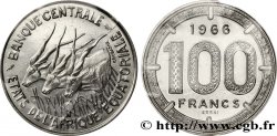 EQUATORIAL AFRICAN STATES Essai de 100 Francs antilopes 1966 Paris