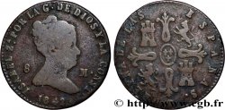ESPAGNE 8 Maravedis Isabelle  II 1842 Ségovie