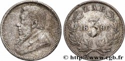 AFRIQUE DU SUD 3 Pence Kruger 1896 