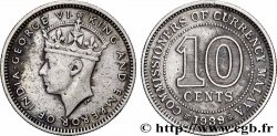MALAYSIA 10 Cents Georges VI 1939 