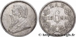 AFRIQUE DU SUD 6 Pence Kruger 1892 