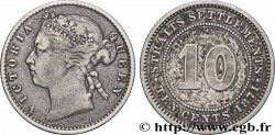 MALAISIE - ÉTABLISSEMENTS DES DÉTROITS 10 Cents Straits Settlements Victoria 1871 Londres