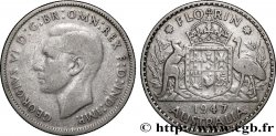 AUSTRALIE 1 Florin Georges VI 1947 Melbourne