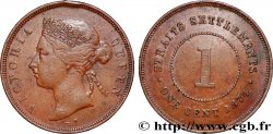 MALAISIE - ÉTABLISSEMENTS DES DÉTROITS 1 Cent Victoria 1874 Heaton