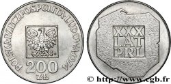 POLOGNE 200 Zlotych aigle 30e anniversaire de la fondation de la république populaire 1974 Varsovie