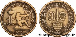 MONACO 50 Centimes émission du Crédit Foncier de Monaco 1926 Poissy