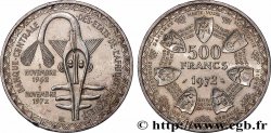 ÉTATS DE L&nbsp;AFRIQUE DE L&nbsp;OUEST (BCEAO) 500 Francs BCEAO 1972 Paris