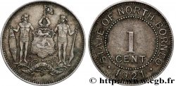 MALAYA e BRITISH BORNEO 1 Cent State of North Borneo 1921 Heaton BB 