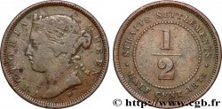 MALAYSIA - STRAITS SETTLEMENTS 1/2 Cent Straits Settlements Victoria 1872 