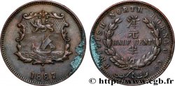 MALAYSIA - BRITISH NORTH BORNEO 1/2 Cent 1887 Birmingham