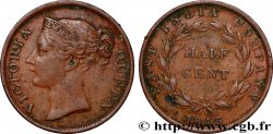 MALAYSIA - STRAITS SETTLEMENTS 1/2 Cent Victoria 1845 