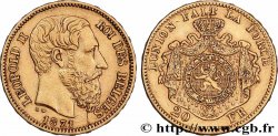OR, PALLADIUM ET PLATINE INVESTISSEMENT 20 Francs Léopold II 1871 Bruxelles