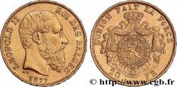 OR, PALLADIUM ET PLATINE INVESTISSEMENT 20 Francs Léopold II 1877 Bruxelles