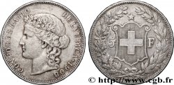 SUISSE 5 Francs Helvetia 1908 Berne