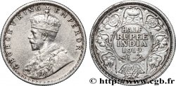 INDES BRITANNIQUES 1/2 Roupie Georges V 1919 Bombay (Mumbai)
