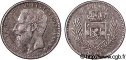 CONGO FREE STATE 1 Franc Léopold II 1891  AU 