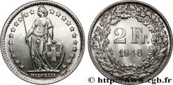 SCHWEIZ 2 Francs Helvetia 1946 Berne