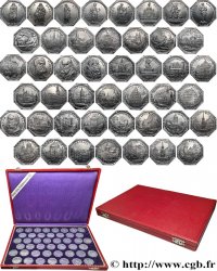 ALLEMAGNE - Notgeld Coffret de 45 jetons 10 Pfennig des tramways de Nurumberg et Fürth (vers 1920) 