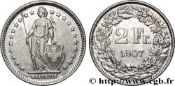 SWITZERLAND 2 Francs Helvetia 1907 Berne - B