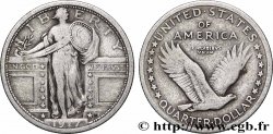 ÉTATS-UNIS D&nbsp;AMÉRIQUE 1/4 Dollar Liberty 1917 Philadelphie