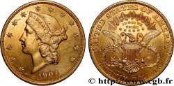 OR, PALLADIUM ET PLATINE INVESTISSEMENT 20 Dollars &nbsp;Liberty&nbsp; 1904 Philadelphie