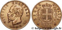 OR, PALLADIUM ET PLATINE INVESTISSEMENT 20 Lire Victor Emmanuel II 1873 Milan