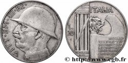 ITALIE - ROYAUME D&nbsp;ITALIE - VICTOR-EMMANUEL III 20 Lire, 10e anniversaire de la fin de la Première Guerre mondiale 1928 Rome TTB 