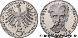 GERMANY 5 Mark Proof Albert Schweitzer 1975 Karlsruhe