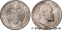 AUSTRIA 2 Schilling 25e anniversaire de la mort du Dr Karl Lueger, ancien maire de Vienne 1935 