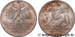 ALEMANIA 5 Mark 150e anniversaire de l’Institut Archéologique Allemand Proof 1979 Hambourg 