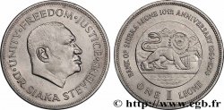 SIERRA LEONE 1 Leone 10e anniversaire de la Banque centrale de Sierra Leone 1974 