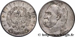 POLOGNE 5 Zlotych Joseph Pilsudski 1934 Varsovie