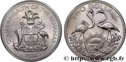 BAHAMAS 2 Dollars flamands roses 1974 