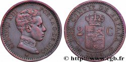 ESPAGNE 2 Centimos Alphonse XIII 1904 Madrid