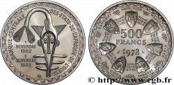 ÉTATS DE L&nbsp;AFRIQUE DE L&nbsp;OUEST (BCEAO) 500 Francs BCEAO 1972 Paris