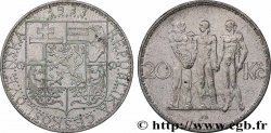 CZECHOSLOVAKIA 20 Korun Industrie, Agriculture et Commerce 1933 
