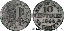 SWITZERLAND - REPUBLIC OF GENEVA 10 Centimes 1844 