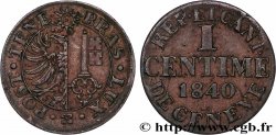 SUISSE - RÉPUBLIQUE DE GENÈVE 1 Centime - Canton de Genève 1840 